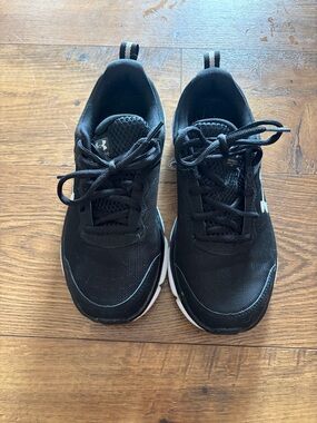 Women’s Under Armour Black Athletic Sneakers with White Accents